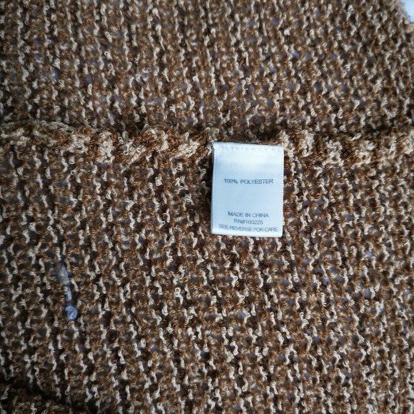 Stitchdrop Striped Open Knit Open Front Cardigan Burlap Combo Size 1X Plus NWT - Picture 4 of 10